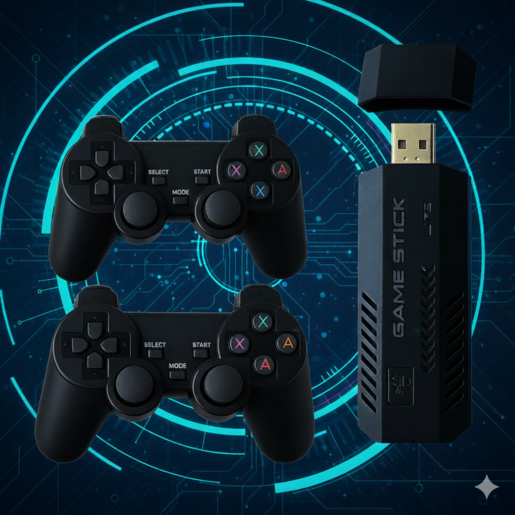 RETROLEVELIA™ – Podłącz i Graj! Konsola Retro + 2 Pady